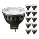 Lot 10x Philips Master LED Spot GU5.3 MR16 7.5W 485lm 24D - 927 Blanc Très Chaud | Meilleur rendu des couleurs - Dimmable - Équivalent 50W
