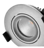 Spot LED Aqua inclinable ignifugé Aluminium 6W 400lm 36D - 927 Blanc Très Chaud | Diamètre 92mm - IP65 - Meilleur rendu des couleurs - Dimmable