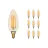 Lot 10x LED E14 Bougie Filament Ambre 4.1W 350lm - 822 | Dimmable - Remplacement 40W